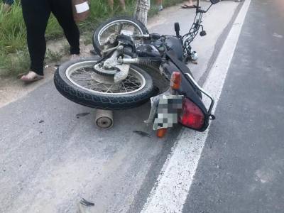 Motociclista fica ferido após colisão com caminhonete em Morro da Fumaça 