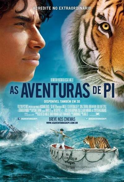 As Aventuras de Pi em cartaz no CineClube Mult 3D Premiun