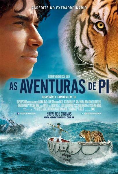 As Aventuras de Pi em cartaz no CineClube Mult 3D Premiun