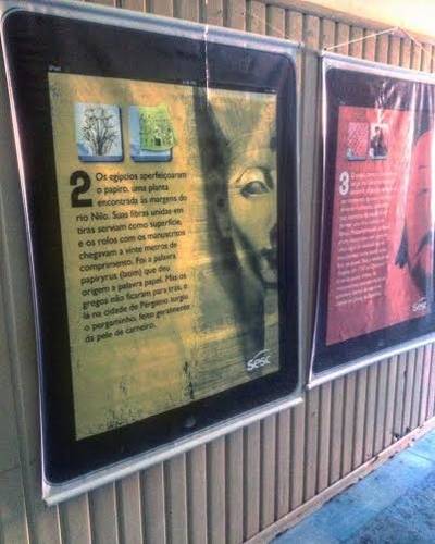 História da escrita é retratada em exposição 