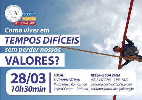 Nova Acrópole realiza atividades nesse fim de semana