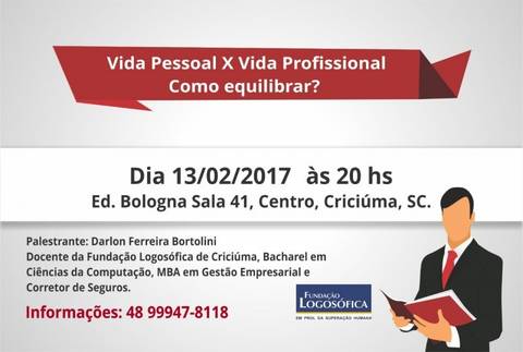 Palestra Vida Pessoal X Vida Profissional Como Equ