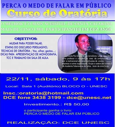 Dce Promove Curso De Oratória