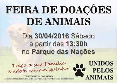 Feira de adoção de animais ocorre no Parque das Nações