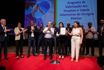 Governo lança programa para valorização dos hospitais e Tabela Catarinense de Cirurgias Eletivas