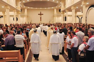 Dom Onécimo celebra quarta Missa no Santuário do Sagrado Coração de Jesus