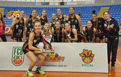 Basquete feminino do Mampituba/FME Criciúma/SATC é vice-campeão Catarinense Sub-22