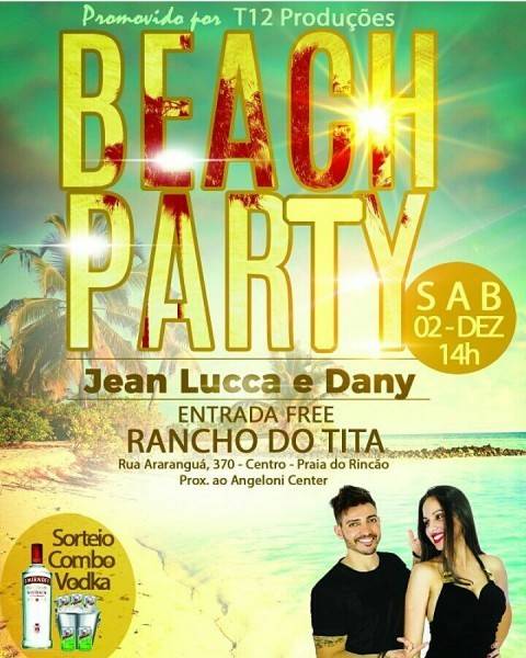 Beach Party Com Jean Lucca E Dany