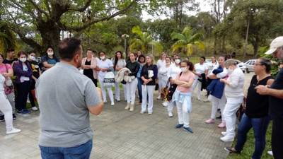 Profissionais de enfermagem do HRA repetem ato de trabalhadores de Criciúma e paralisam atividades