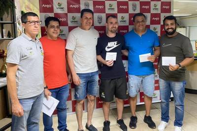 Técnicos da FME de Morro da Fumaça estão entre os premiados pelo Projeto Anjos Futsal