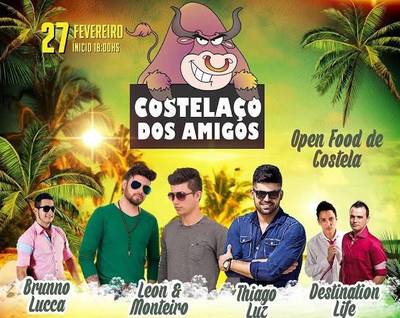 Costela liberada e música sertaneja em festa no rincão