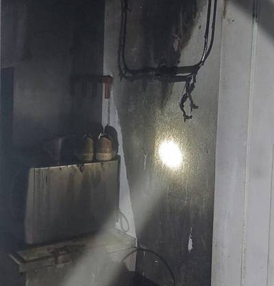 Princípio de incêndio atinge apartamento no Centro de Sombrio