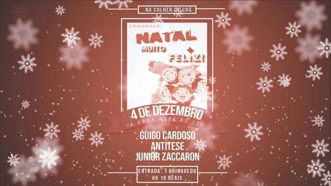 Show e grupo de teatro promovem campanha natalina