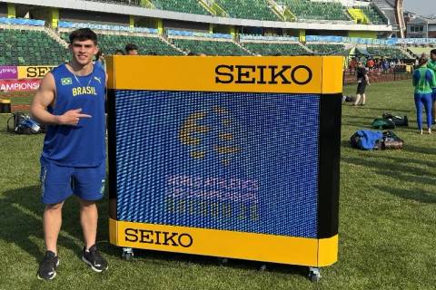 Atleta de Nova Veneza marca presença no Campeonato Mundial de Atletismo