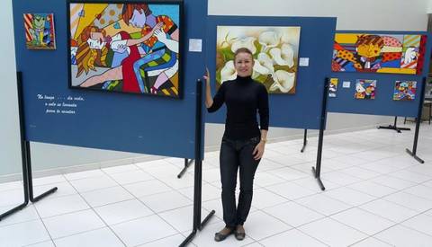 Espaço Cultural recebe telas de artista de Imbituba