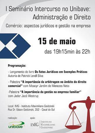 1º Seminário Intercurso no Unibave, campus Cocal do Sul