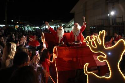 Tradicional chegada do Papai Noel no Unibave é nesta sexta