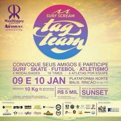 Rincão será palco do Surf Scream Tag Team