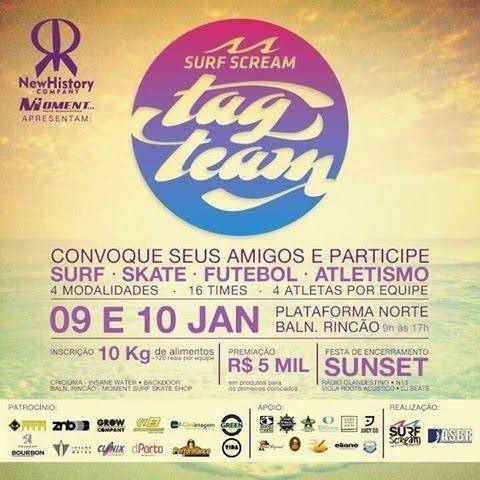 Rincão será palco do Surf Scream Tag Team