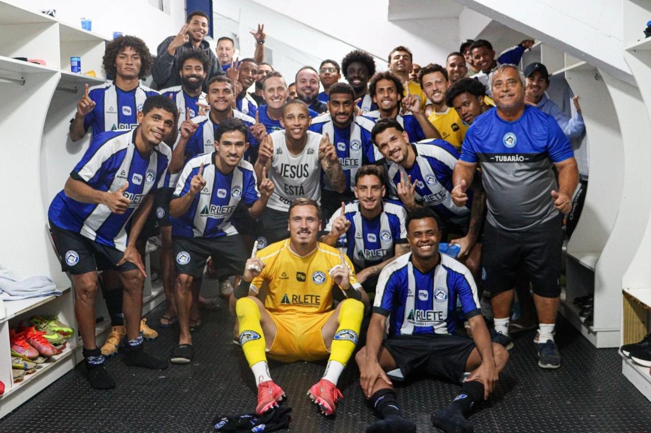 Com gol na reta final, Tubarão vence jogo de 'seis pontos' na Série B do Catarinense