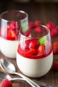 Panna Cotta Fácil de Natal