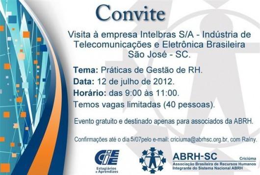 Evento de Julho - ABRH Criciúma - Visita à Intelbras