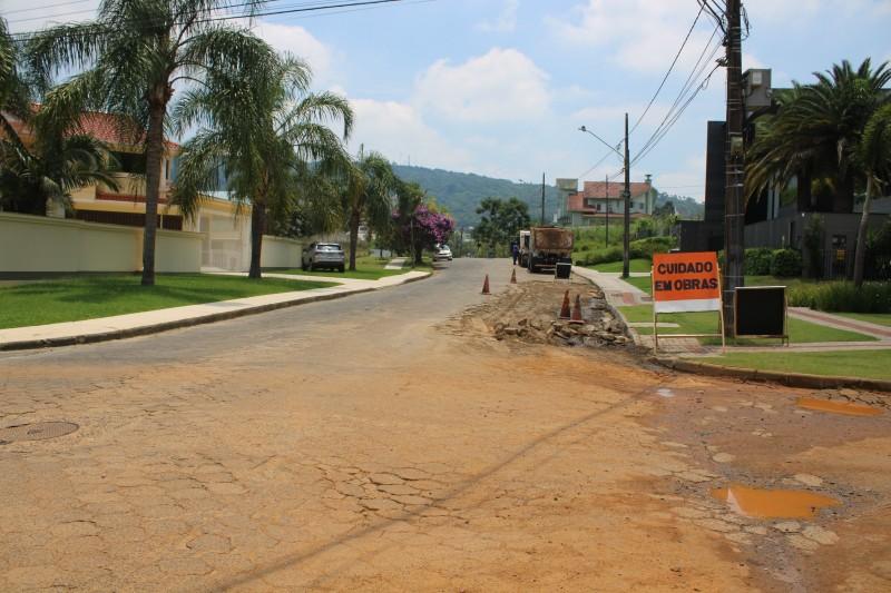 Prefeitura de Criciúma inicia revitalização da rua Léo Lombardi