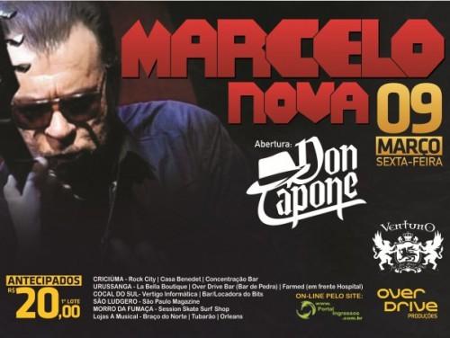 Marcelo Nova faz show no Ventuno Pub, em Urussanga