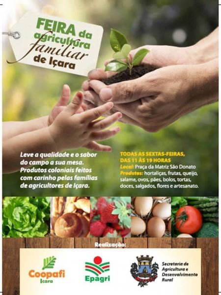 Feira da Agricultura Familiar de Içara inicia nesta sexta-feira