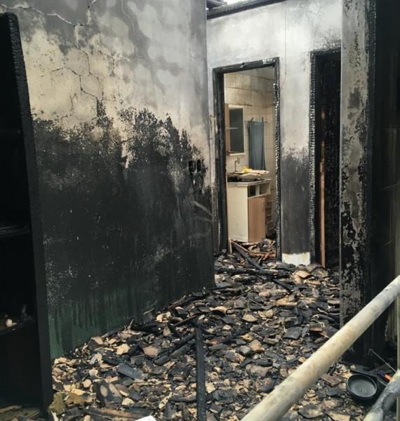 Após residência ser destruída por incêndio, família de Criciúma cria vaquinha online