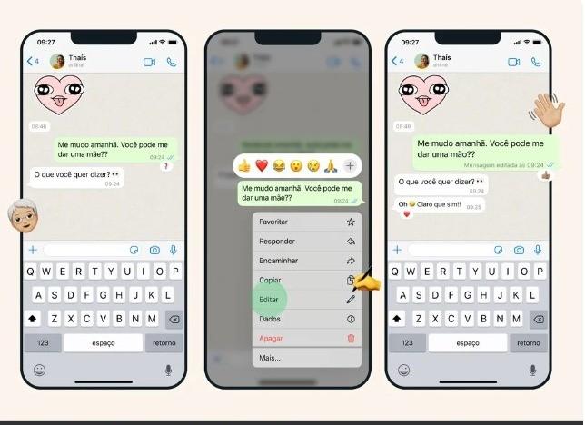 Edição em mensagens já enviadas? Entenda o novo recurso disponibilizado pelo WhatsApp 
