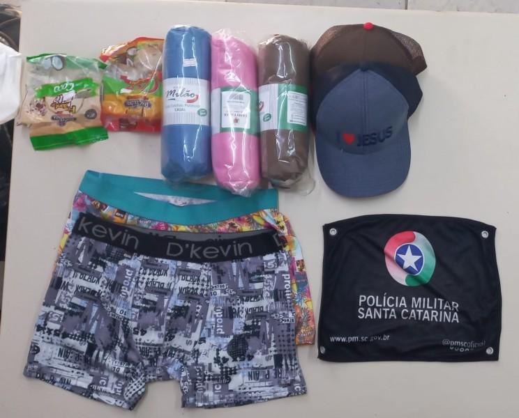 Dupla é presa por furtar produtos de estabelecimento comercial no Centro de Criciúma