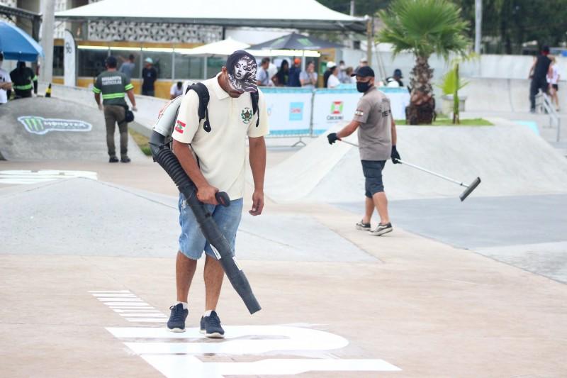 Elogiada por skatistas, pista do Parque Altair Guidi recebe reparos para a 1ª etapa do STU National