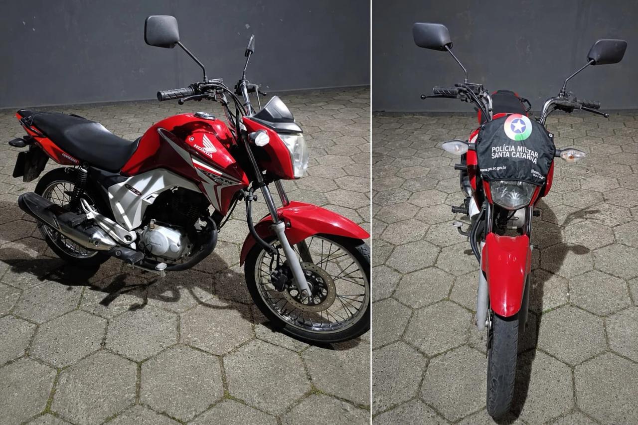 Dez dias após deixar o presídio, homem é detido com motocicleta furtada