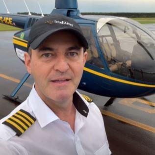 Criciumense inicia volta ao mundo de helicóptero e tenta bater recorde do Guinness Book 