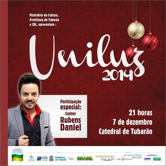 Rubens Daniel faz show gratuito em Tubarão neste domingo