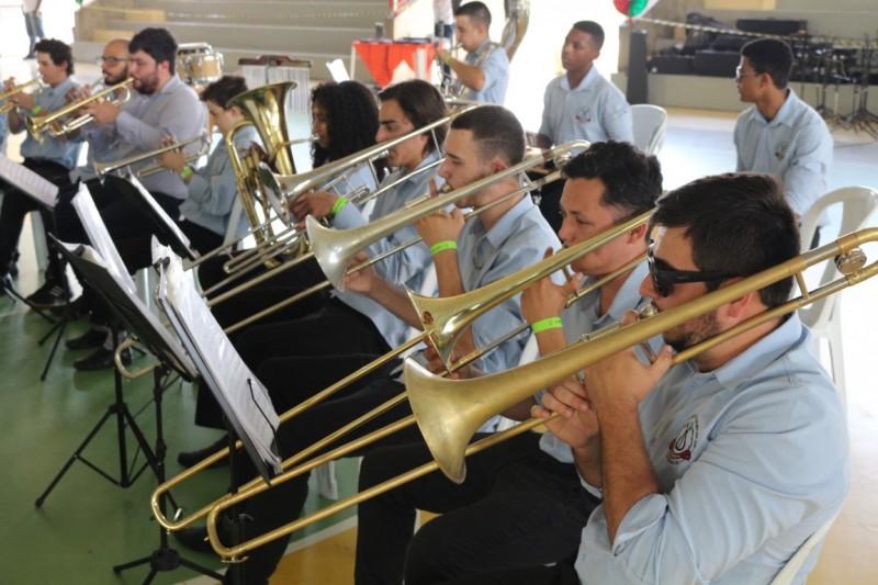 Doze bandas participam do Festival de Bandas de Sopro e Percussão