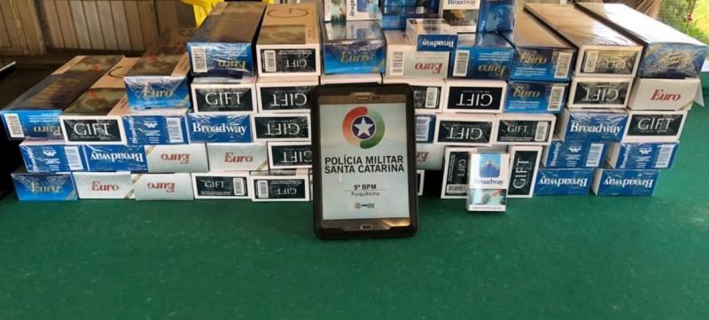 Polícia realiza Operação Varejo I e apreende 2.500 carteiras de cigarros na região Sul 