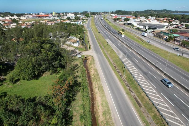 Iniciadas as obras de melhoria no km 287 da BR 101 em Imbituba