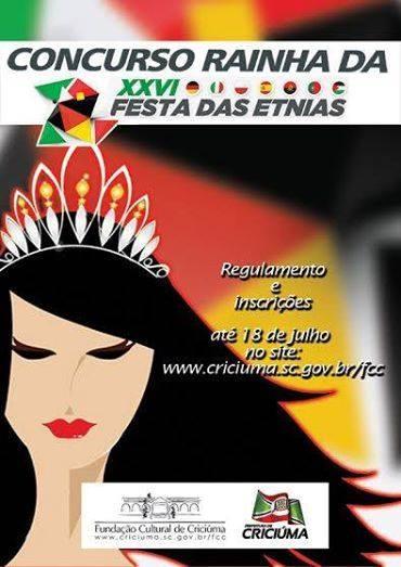 Inscrições abertas para o concurso da rainha da Festa das Etnias