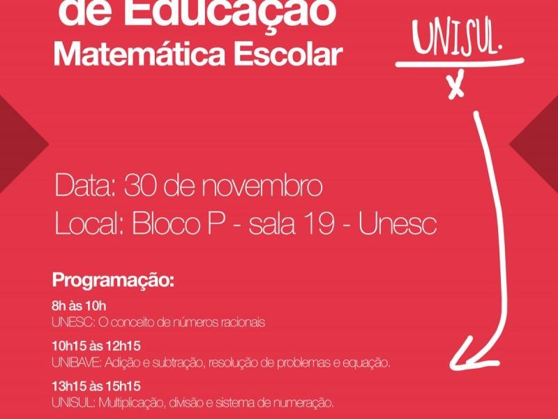 I Seminário Interinstitucional De Educação Matemát