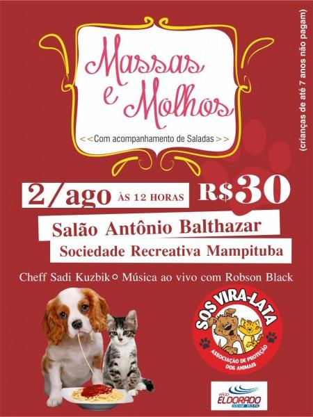 SOS Vira-Lata realiza almoço beneficente 