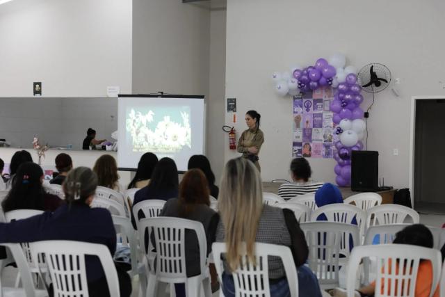 Agosto Lilás: Balneário Rincão reúne 60 mulheres em ações de conscientização