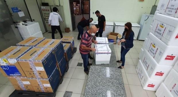 Vacinação em SC: Estado distribui 151.600 imunizantes contra Covid-19 para aplicação da primeira dos