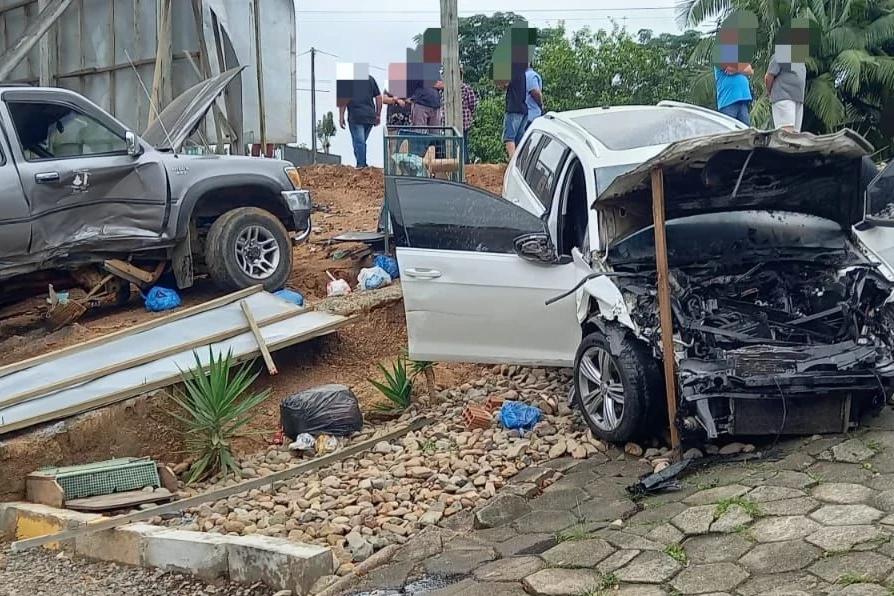 Acidente envolve três veículos em Cocal do Sul