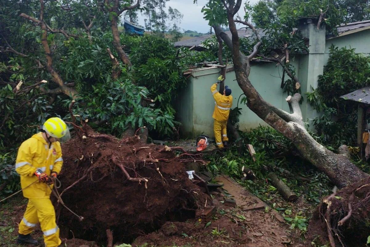 Temporal provoca estragos e duas mortes no Oeste catarinense