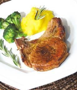 Bisteca Suína com Vinho Branco