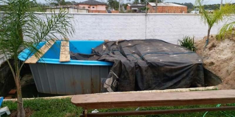 Polícia recupera piscina furtada de loja no Presidente Vargas