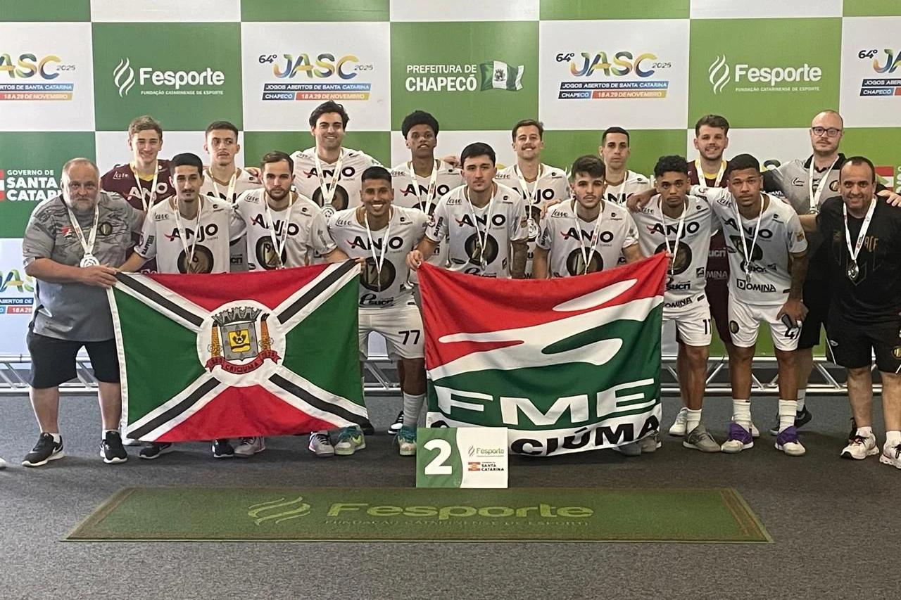Criciúma Futsal conquista medalha de prata e faz história nos Jasc