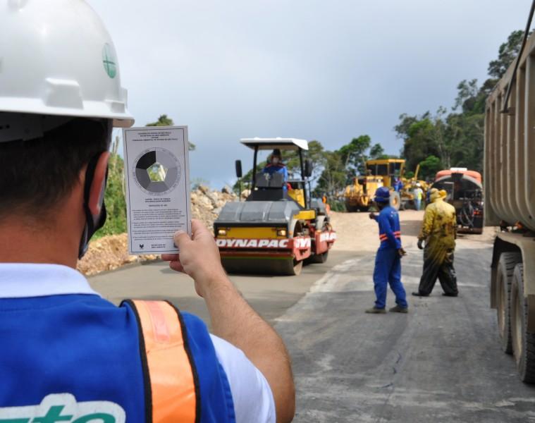 Dnit monitora emissão de poluentes nas obras da Serra da Rocinha